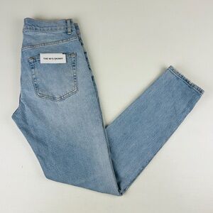 New Zara womens 90s Blue Jeans 30 US 40 Button Fly 90s Skinny 31 inch inseam